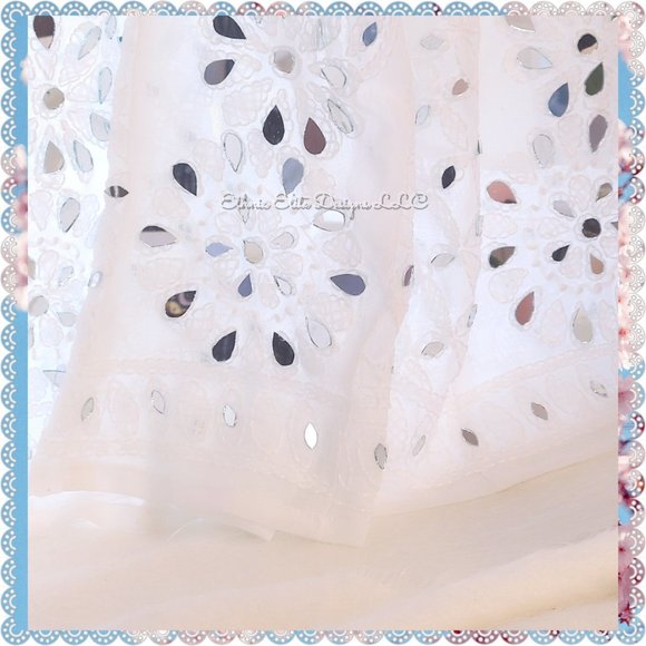 New Indian Lucknow Chikankari Art Mirror Work Sharara Pants For Womens - Picture 11 of 12